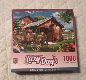 MasterPieces Lazy Days Flying to Flower Farm 1000 Piece Jigsaw Puzzle